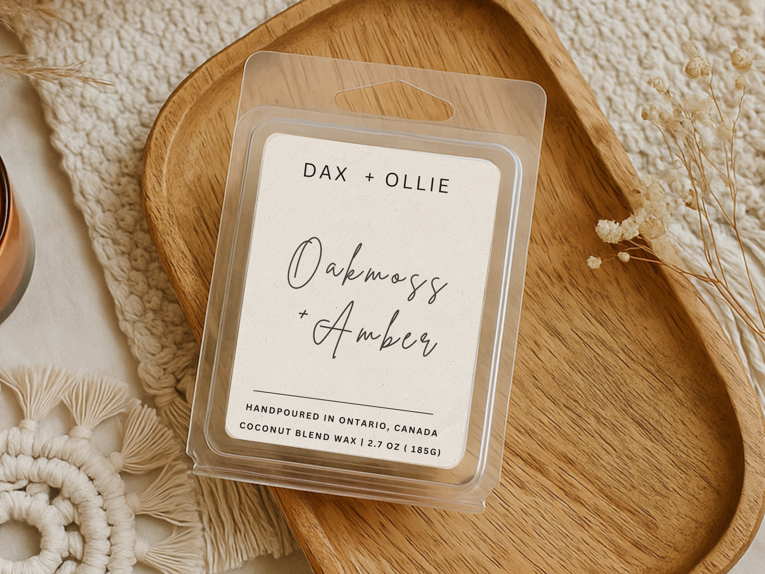 Oakmoss + Amber Wax Melts