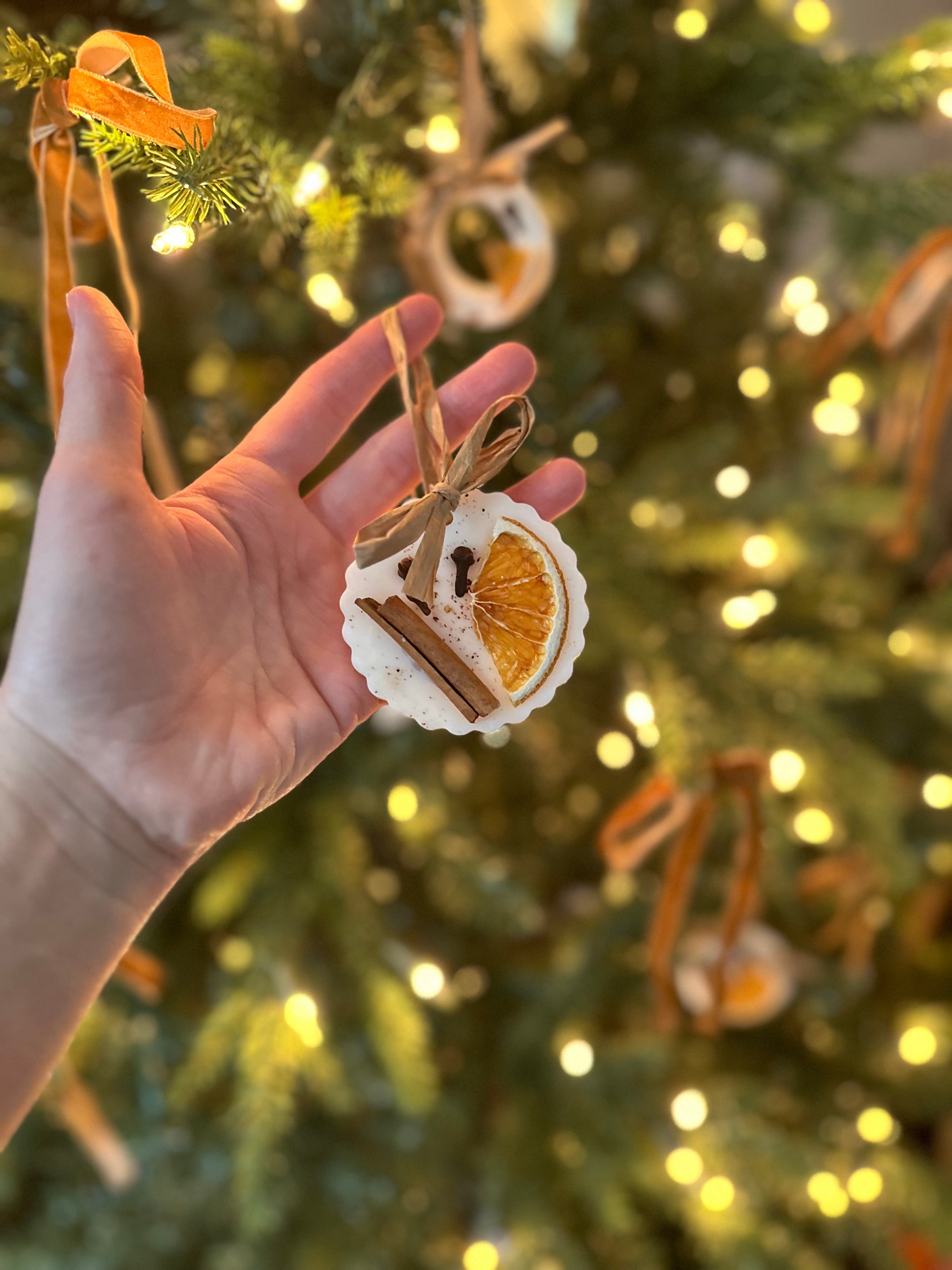 Scalloped Christmas Tree Decorations/ Wax Melt