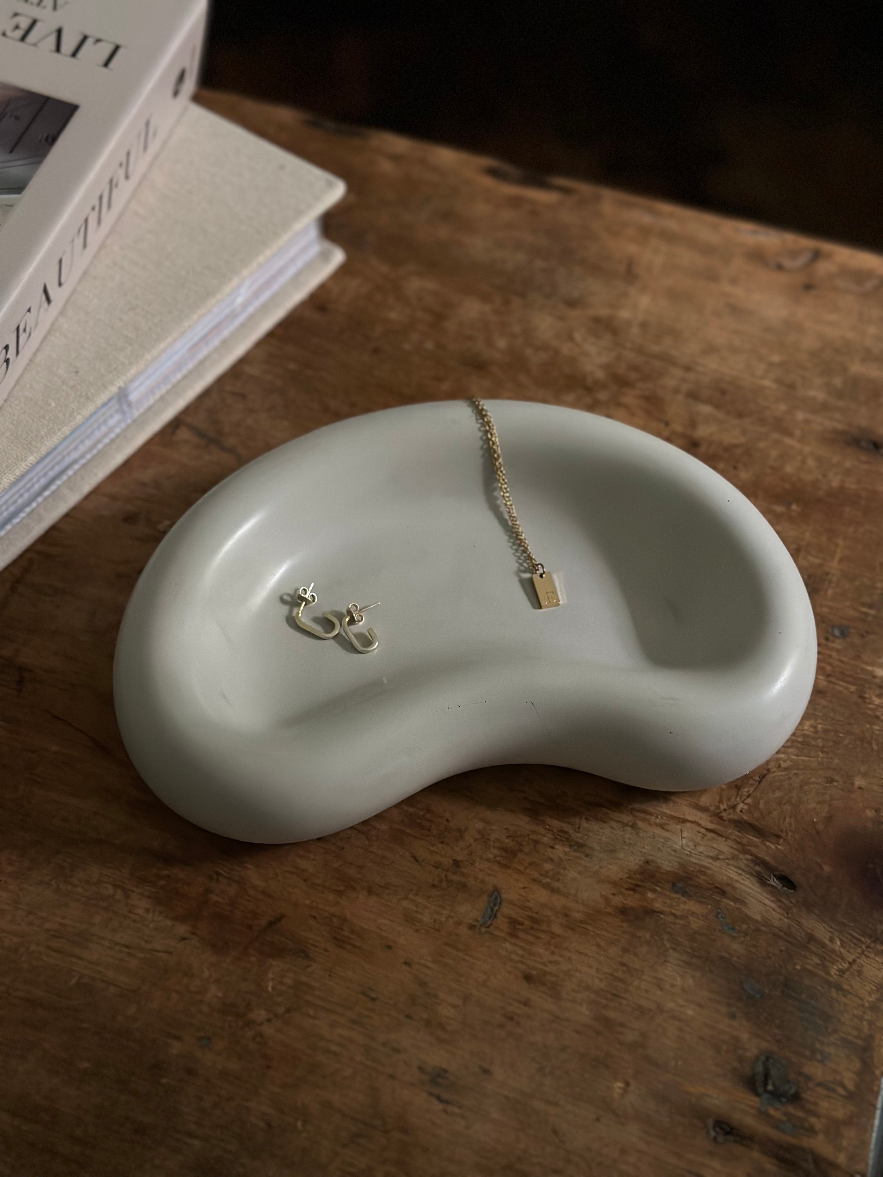 Natural Bean Shaped Jewelry Dish