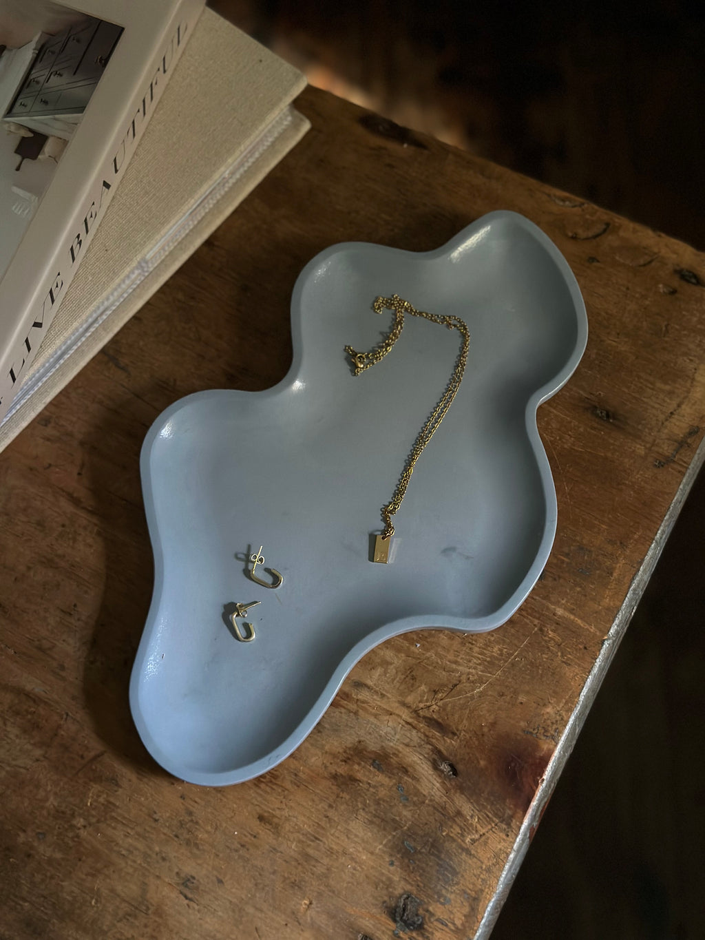 Wave Jewelry Dish - Blue