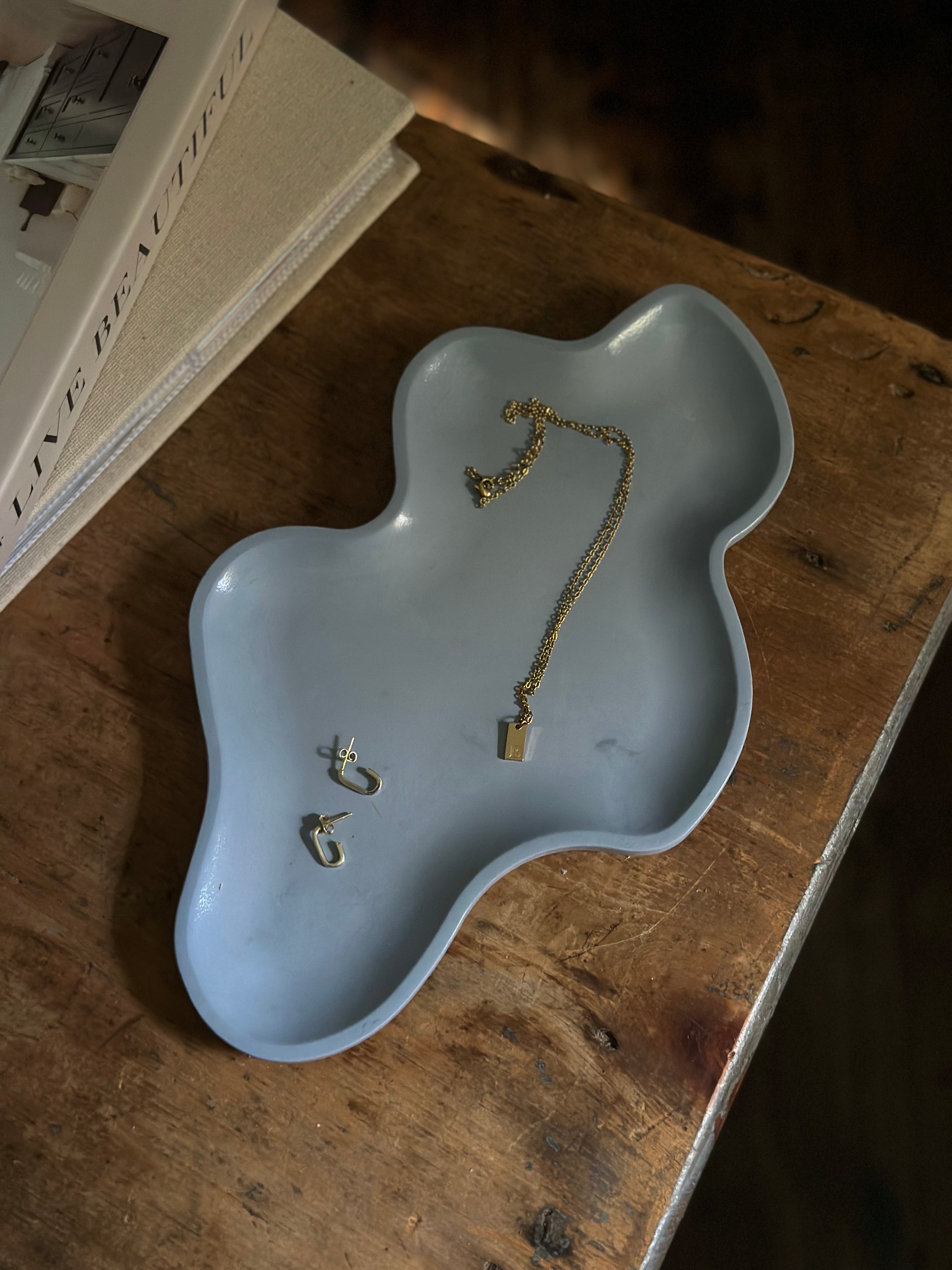 Wave Jewelry Dish - Blue