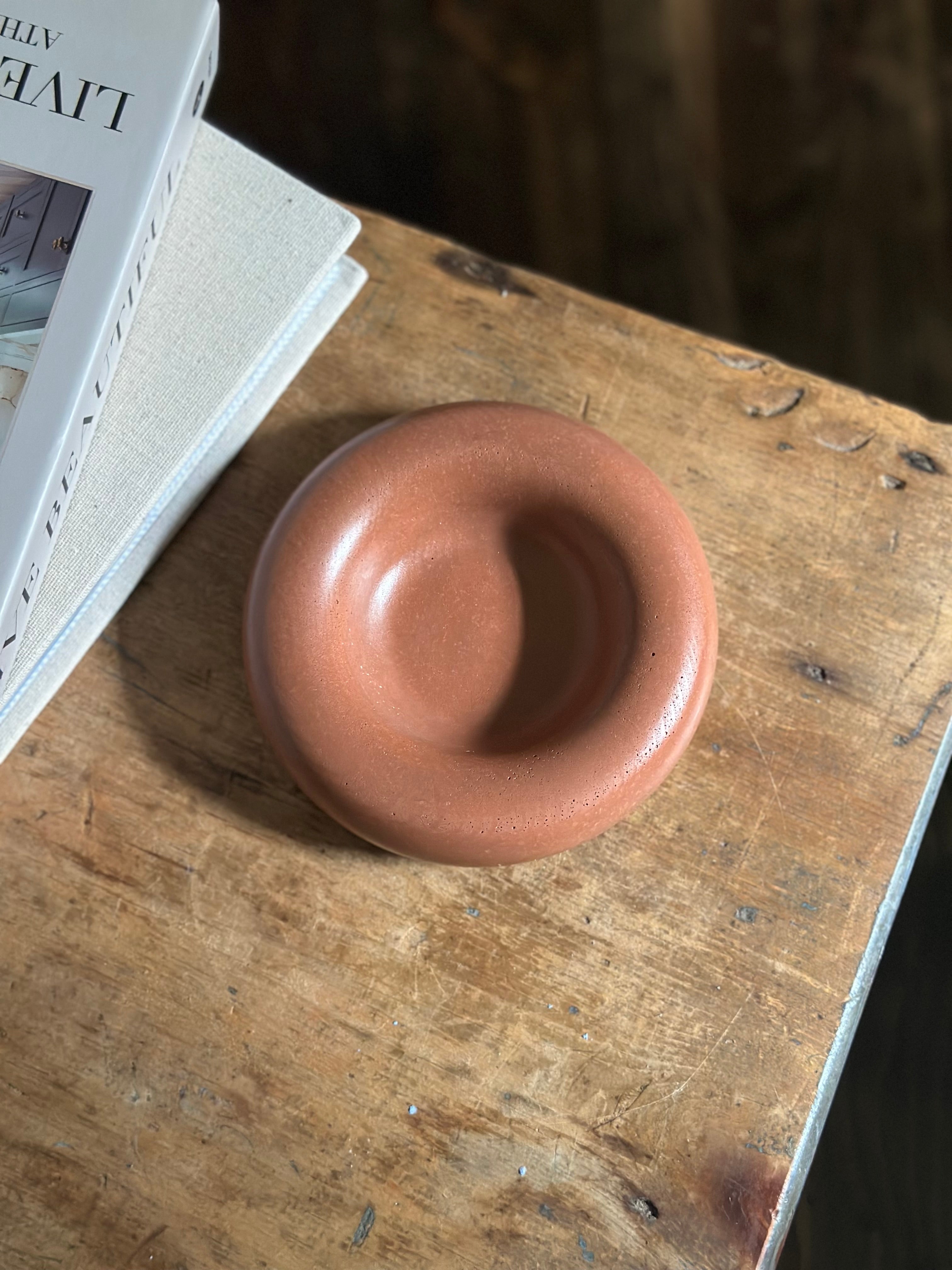 Round Jewellery Dish - Rust