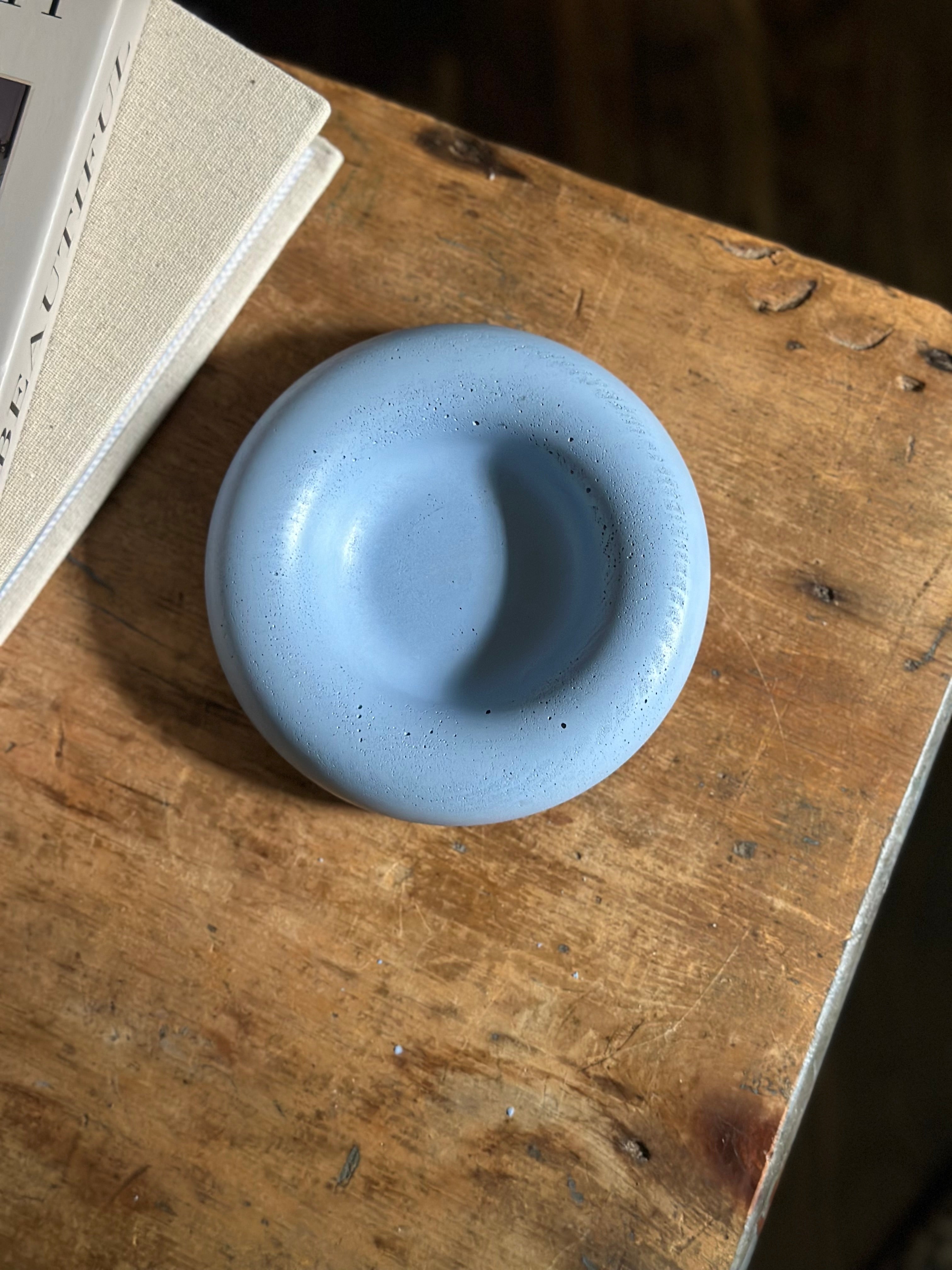 Round Jewellery Dish - Blue