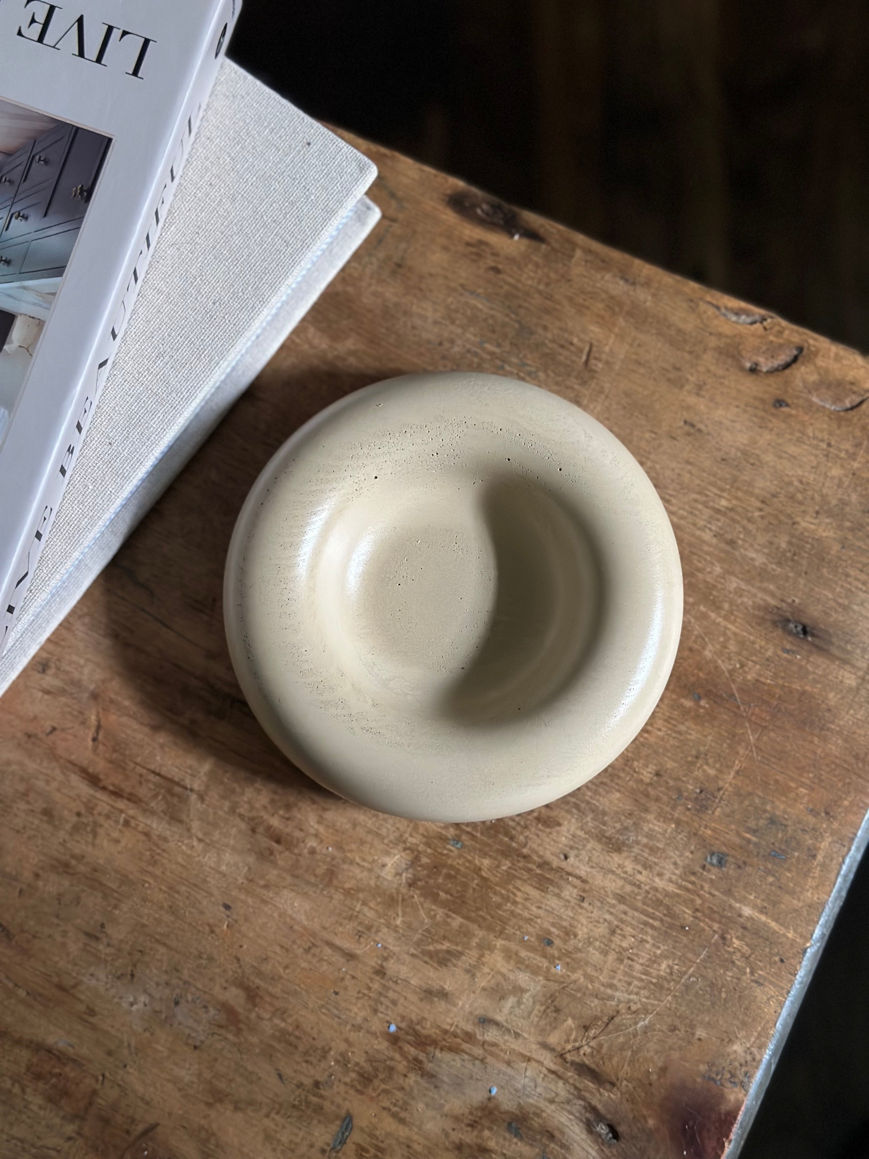 Round Jewellery Dish - Sand