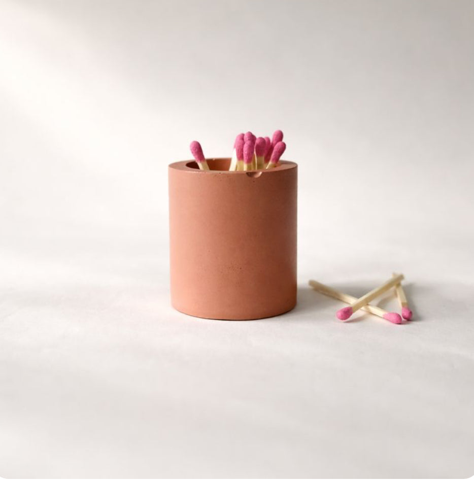 Peony + Hydrangea Concrete Refillable Candle