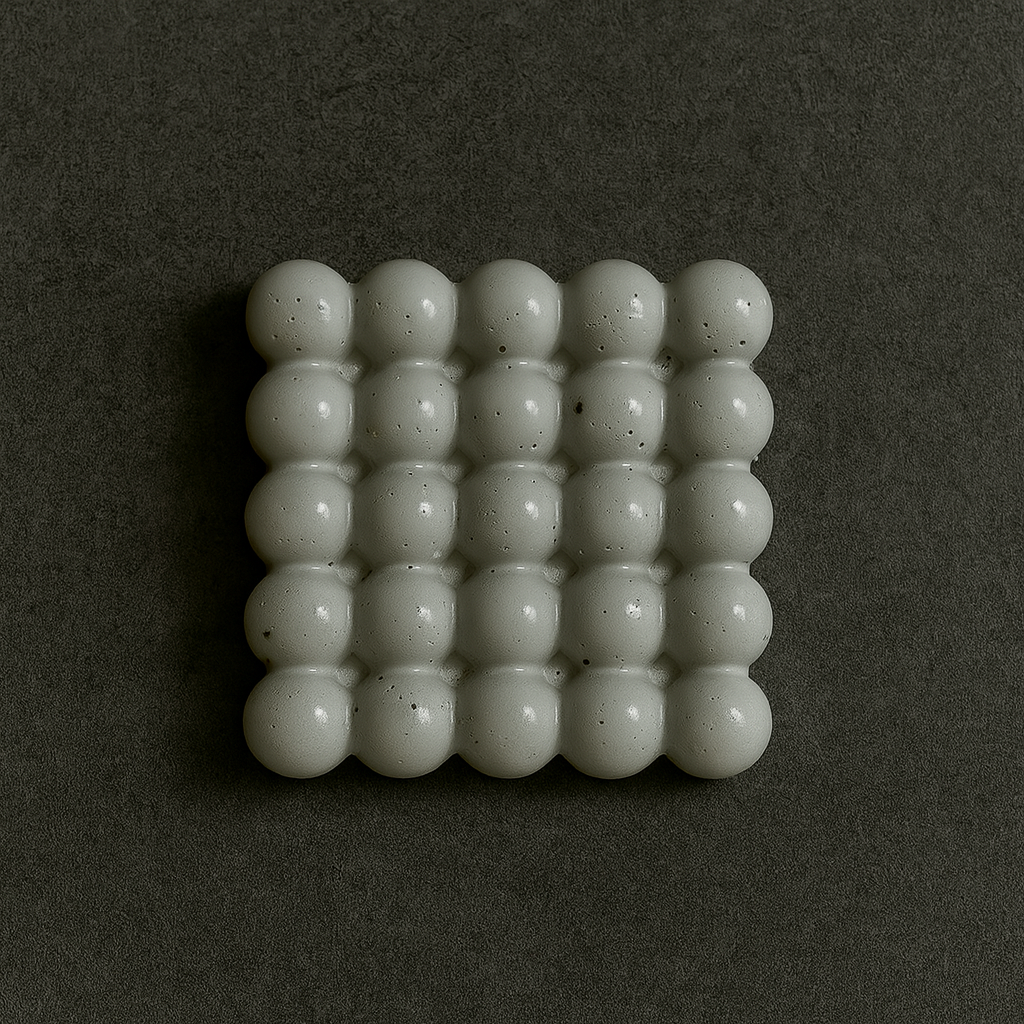 Organic Bubble Concrete Coasters