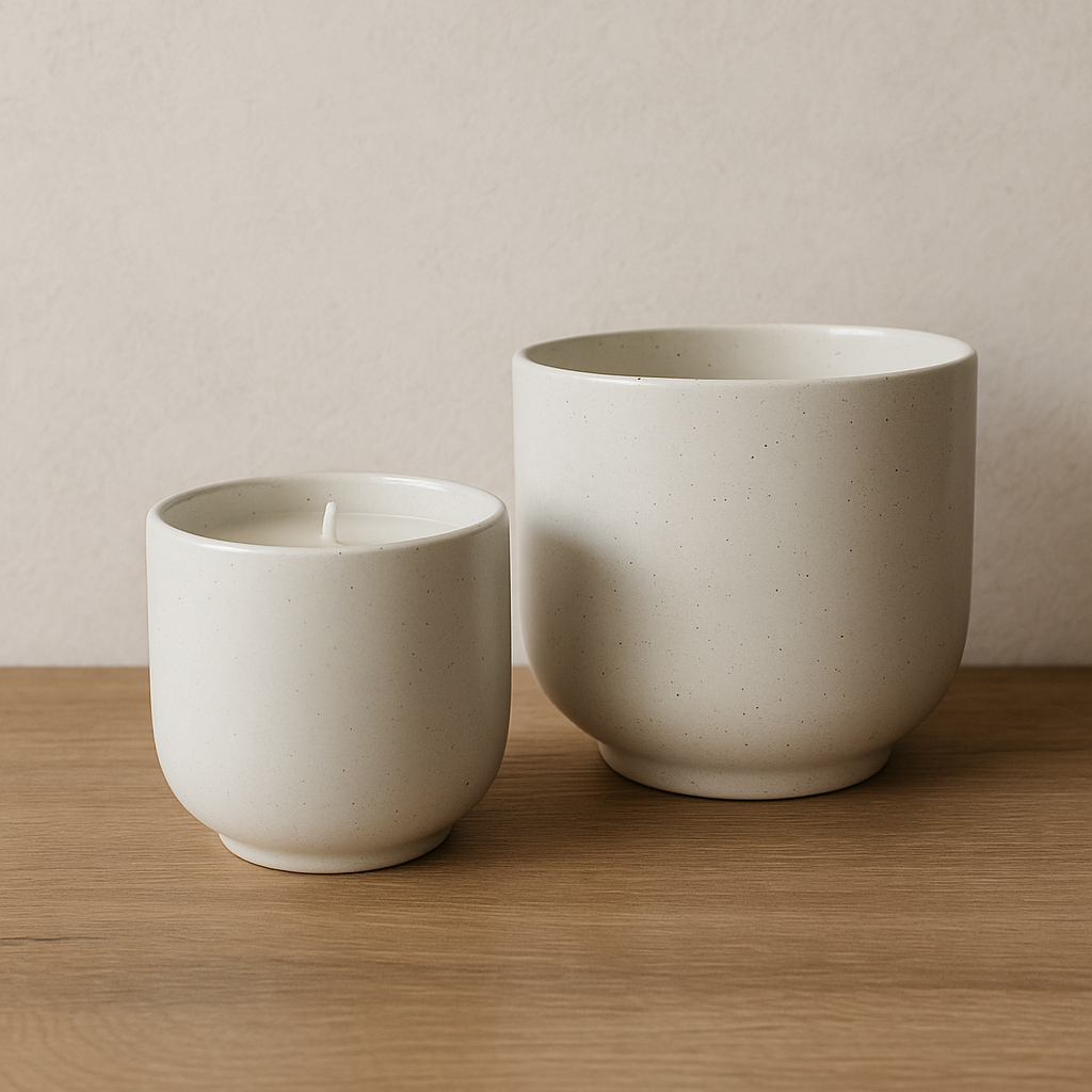 Oakmoss + Amber Refillable Concrete Candle