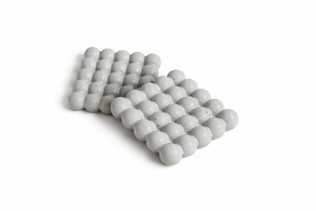 Organic Bubble Concrete Coasters