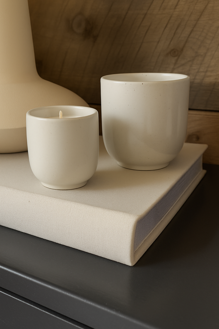 Oakmoss + Amber Refillable Concrete Candle